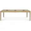 Image de ETHNICRAFT table rectangulaire COWORKING BOK (CEE7/5 - chêne naturel)