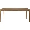 Image de ETHNICRAFT table rectangulaire BOK (180 x 90 x 76 cm - Teak)