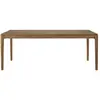 Image de ETHNICRAFT table rectangulaire BOK (200 x 95 x 76 cm - Teak)