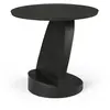 Image de ETHNICRAFT table basse OBLIC (Teck peint noir - bois massif)