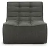 Image de ETHNICRAFT fauteuil modulaire N701 (Musc - Tissu recyclé écologique)