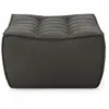 Image de ETHNICRAFT pouf ottomane N701 (Musc - Tissu recyclé écologique)
