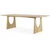Image de ETHNICRAFT table rectangulaire GEOMETRIC 250 cm (chêne naturel - bois massif)