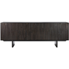 Image de ETHNICRAFT buffet MOSAIC avec 4 portes (Noir - Teak et acajou)