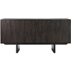 Image de ETHNICRAFT buffet MOSAIC avec 3 portes (Noir - Teak et acajou)