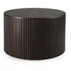Image de ETHNICRAFT table basse avec rangement ROLLER MAX (Ø 60 x 37 cm - Acajou marron foncé)
