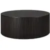 Image de ETHNICRAFT table basse avec rangement ROLLER MAX (Ø 80 x 32 cm - Acajou marron foncé)
