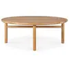 Image de ETHNICRAFT table ronde basse d'extérieur QUATRO Ø95cm (Teck - Bois)