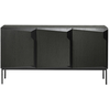 Image de ETHNICRAFT buffet STAIRS avec 3 portes (Noir - chêne)