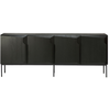 Image de ETHNICRAFT buffet STAIRS avec 4 portes (Noir - chêne)