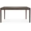 Image de ETHNICRAFT table rectangulaire BOK (160 x 80 x 76 cm - Chêne brun)
