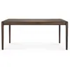 Image de ETHNICRAFT table rectangulaire BOK (180 x 90 x 76 cm - Chêne brun)