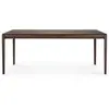 Image de ETHNICRAFT table rectangulaire BOK (200 x 95 x 76 cm - Chêne brun)