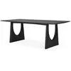 Image de ETHNICRAFT table rectangulaire GEOMETRIC 220 cm (Chêne noir - bois massif)