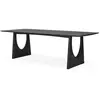 Image de ETHNICRAFT table rectangulaire GEOMETRIC 250 cm (Chêne noir - bois massif)