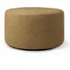 Image de ETHNICRAFT pouf BARROW 60 x 60 x H 35 cm (Ginger - Tissu)