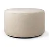 Image de ETHNICRAFT pouf BARROW 60 x 60 x H 35 cm (Off white - Tissu)