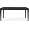 Image de ETHNICRAFT table rectangulaire pour l'extérieur BOK (162 x 80 x 76 cm - Teck verni noir)