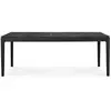 Image de ETHNICRAFT table rectangulaire pour l'extérieur BOK (200 x 100 x 76 cm - Teck verni noir)