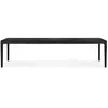 Image de ETHNICRAFT table rectangulaire pour l'extérieur BOK (300 x 110 x 76 cm - Teck verni noir)