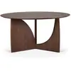 Image de ETHNICRAFT table round GEOMETRIC Ø 150 cm (Teck peint marron - bois massif)