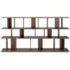 Image de ETHNICRAFT bibliothèque verticale IRREGULAR 224 cm (Teck peint marron - bois massif)