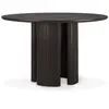 Image de ETHNICRAFT table ronde ROLLER MAX (Ø 150 cm - Acajou marron foncé)