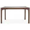 Image de ETHNICRAFT table rectangulaire PI (140 x 80 x 76 cm - Teak peint en marron)