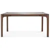 Image de ETHNICRAFT table rectangulaire PI (160 x 80 x 76 cm - Teak peint en marron)