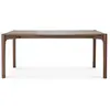 Image de ETHNICRAFT table rectangulaire PI (180 x 90 x 76 cm - Teak peint en marron)