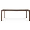 Image de ETHNICRAFT table rectangulaire PI (200 x 95 x 76 cm - Teak peint en marron)