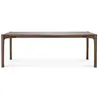 Image de ETHNICRAFT table rectangulaire PI (220 x 95 x 76 cm - Teak peint en marron)