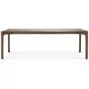 Image de ETHNICRAFT table rectangulaire PI (240 x 100 x 76 cm - Teak peint en marron)