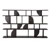 Image de ETHNICRAFT bibliothèque verticale GEOMETRIC (Teck peint marron - bois massif)