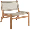Image de ETHNICRAFT fauteuil d'éxterieur JACK WOVEN (Beige - Teck et corde)
