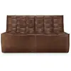 Image de ETHNICRAFT canapé modulaire à 2 places N701 (Chestnut - cuir)