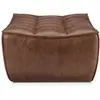 Image de ETHNICRAFT pouf ottomane N701 (Chestnut - cuir)