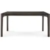 Image de ETHNICRAFT table rectangulaire PI (160 x 80 x 76 cm - Teck verni brun foncé)