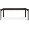 Image de ETHNICRAFT table rectangulaire PI (200 x 95 x 76 cm - Teck verni brun foncé)