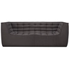 Image de ETHNICRAFT canapé à 2 places N701 (Gris foncé - Tissu)