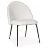 Image de Fauteuil Lounge en Tissu Bouclette Delmer 83cm Blanc