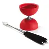 Image de Eureka Rubber Diabolo With Aluminum Sticks-red