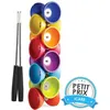 Image de Set diabolo caoutchouc Ø105 mm + baguettes aluminium 325 cm vert foncé - Enfant/Mixte