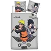 Image de Naruto Shippuden Parure de Lit Enfant 100% Coton Imprimée Réversible Combat Housse de Couette 140x200 cm Taie d’Oreiller 65x65