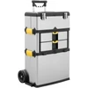 Image de Servante d'atelier en acier inoxydable sur roulettes
