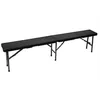 Image de Banc pliable - PEREL - FP160R - Noir - Imitation rotin - 3 personnes - Extérieur