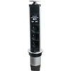 Image de Bloc multiprise verticale 3 prises et 2 ports USB