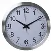 Image de Horloge Murale 40 Cm Blanc Et Argenté Perel