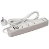 Image de Bloc multiprise - Perel - 3 prises - 2 ports USB - 3500W - Interrupteur marche/arrêt