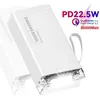 Image de Batterie Externe 50000mah PD22.5W Power Bank Charge Rapide avec Lampe de Poche LED et 5 Sorties et 2 Entrées Blanc